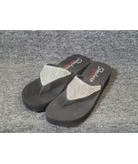 Skechers 31601 Black Yoga Foam Slip On Thong Flip Flop Sandals Size 10 b... - $34.60