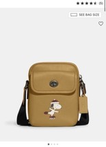 COACH CE613 X Peanuts Heritage Crossbody With Snoopy Motif NWT - £110.52 GBP