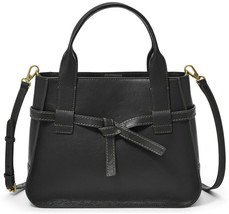 Fossil Willow Satchel Black Leather Crossbody Bag SHB2325001 NWT $248 Retail Y - £95.50 GBP