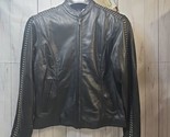Harley Davidson Black Leather Jacket Womens Motorcycle XS Studded - $222.70