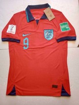 Harry Kane England 2022 World Cup Qatar Match Slim Red Away Polo Soccer Jersey - £79.93 GBP