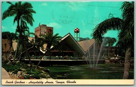 Hospitality House Busch Gardens Tampa Florida FL 1967 Chrome Postcard I7 - £2.29 GBP