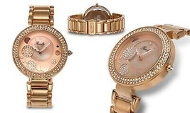 NEW Romilly 1430 Women&#39;s Sophia Swarovski Crystal Bezel MOP Dial Rose Gold Watch - £23.69 GBP