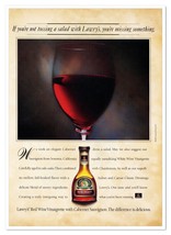 Lawry&#39;s Red Wine Vinaigrette Tossing a Salad Vintage 1992 Print Magazine Ad - $9.70