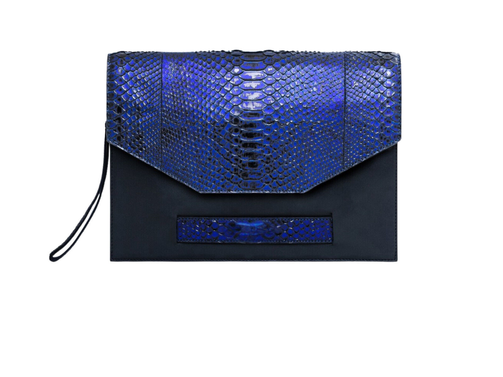 Designer Snakeskin Leather Wristlet Wallet Purse