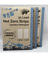 Net Zero Co. Laundry Detergent Strips 32 Loads Fresh Breeze Lot of 3 NEW - $28.49