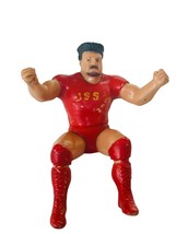 Thumb Wrestler Nikolai Volkoff WWF rubber superstar WWE Vtg figure toy 1986 ussr - $29.65