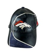 Leather Denver Broncos Hat Reebok Leather Strap Back NFL Footballl Cap B... - £18.37 GBP
