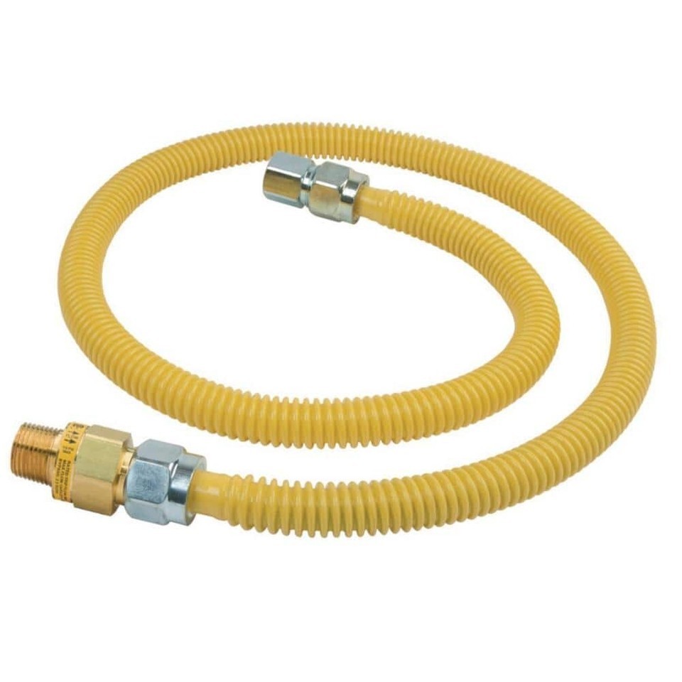 BRASSCRAFT 1/2 in. MIP x 1/2 in. FIP x 48 in Gas Connector CSSCS5TE-48 X... - $12.86