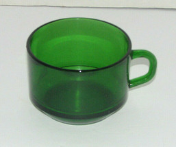 Vintage Dark Emerald Green Tea Cup Coffee Cup - $16.81