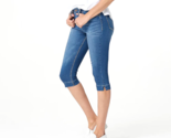 Laurie Felt Silky Denim Pedal Pusher Pull On Jeans- FRENCH BLUE, SMALL - $26.00