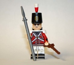 British NCO Napoleonic War Soldier Building Minifigure Bricks US - $8.14