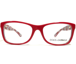 Dolce &amp; Gabbana Petite Eyeglasses Frames DG3231 3129 Bright Red Daisy 48... - £74.56 GBP