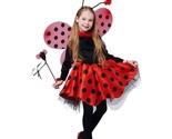 IKALI Girls Ladybug Costume Fancy Dress with Wings Play 7-8 Years - $15.83