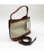 Jen &amp; Co Satchel Maude 11.5x10x5.5 inches Ivory Polypro Fabric Handbag P... - $925.16 MXN