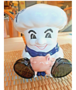Vintage Entenmann’s Ceramic Baker Holding Pig Piggy Bank New No Chips or... - $318.93 MXN
