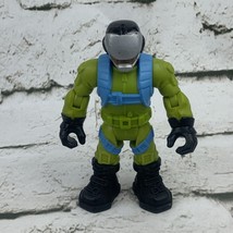 Mattel 2011 Figure Spacesuit Astronaut Green Blue Helmet Loose - $6.92