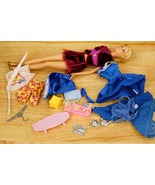 Mattel Toy Barbie Doll Fashion Fever Blone Hair Extra Clothing & Accessories - $19.79