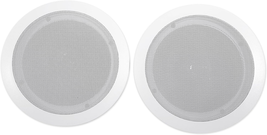 Pair  HC655 6.5&quot; 500 Watt In-Ceiling Home Theater Speakers 8 Ohm, Silv - $95.03