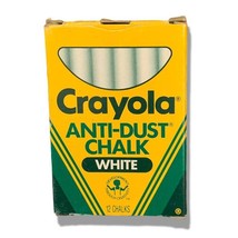 NEW Vintage 1988 Binney &amp; Smith Crayola White Anti-Dust Chalk No. 1402 F... - $148.93 MXN