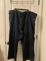 SILHOUETTES Women&#39;s Plus Blue Denim Jeans Zip &amp; Button Pockets Size 40 - $42.14