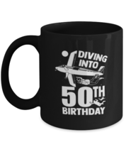 Coffee Mug Funny Diving Into 50th Birthday  - £15.72 GBP