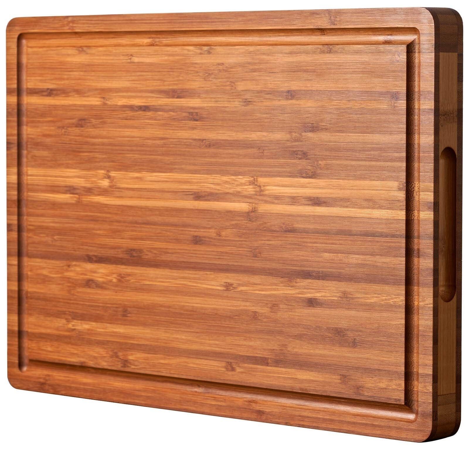 Xl Cutting Board For Kitchen, 20X15" Extra Large, 1" Thick Bamboo Wood Butche...