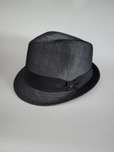 Stetson Fedora Hat Men&#39;s Size Small/Medium Polyester Black and Gray All ... - £13.37 GBP