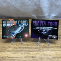 Star Trek The Next Generation Season 1 and 4 Survey Card Lot of 2 Unmark... - $222.99 MXN