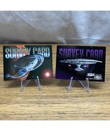 Star Trek The Next Generation Season 1 and 4 Survey Card Lot of 2 Unmark... - $216.83 MXN