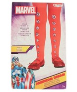 Captain America Sparkle Tights Marvel Fits Up to Size 12 New Cosplay - $19.21 CAD