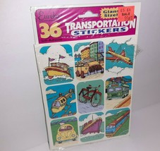 Vintage EUREKA Transportation Stickers 3 Sheets in Package VW Train Bus Airplane - $6.93