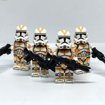 4x 212th Clone Trooper Minifigures Star Wars Clone Troopers DC-15 Blasters - £14.06 GBP