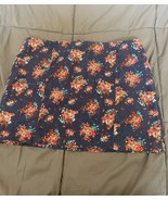 Forever 21 Women’s Denim Floral Print Back Zip Mini Skirt Size Medium - $21.77 CAD