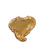 Heart Pin Brooch Vintage Gold Tone - £4.49 GBP