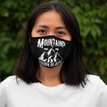 Protect Yourself! Fitted Polyester Face Mask Mountains are my Happy Place - £13.95 GBP