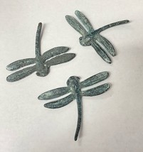 Miniature Bronze Dragonfly Figurines Has A Green Patina LOT 3 Vintage 2”... - $40.79 CAD