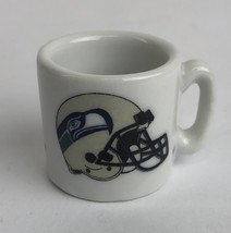 Vintage NFL Mini Coffee Cup Mug Seattle Seahawks1.25&quot; Collectible Miniature - $190.40 MXN