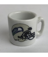 Vintage NFL Mini Coffee Cup Mug Seattle Seahawks1.25&quot; Collectible Miniature - $13.46 CAD