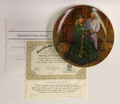 Gone With The Wind Scarletts Green Dress Collectors Plate Knowles 7th Issue Ltd - £21.76 GBP