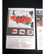 Vintage Lincoln Color Advertisement - 1955 Features Ed Sullivan and Juli... - $11.99