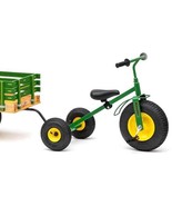 AMISH TRICYCLE with TRAILER - Heavy Duty Big Kids Trike &amp; Cart USA GREEN - $10,348.15 MXN