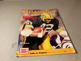 Vintage October 25 1987 Indianapolis Colts vs Green Bay Packers NFL Program - £7.81 GBP