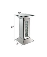 Nysa Pedestal Stand, Mirrored &amp; Faux Crystals - $3,609.65 MXN