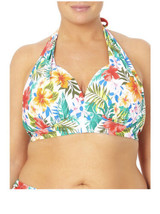 Time and Tru Women&#39;s Floral  Sweetheart Neckline Halter Top - £12.56 GBP