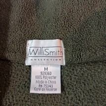 Willi Smith Collection Men's Green 1/4 Zip Pullover Fleece Sweatshirt Size M image 4