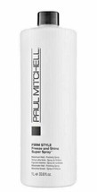 Paul Mitchell Firm Style Freeze and Shine Super Spray 33.8oz - £29.73 GBP