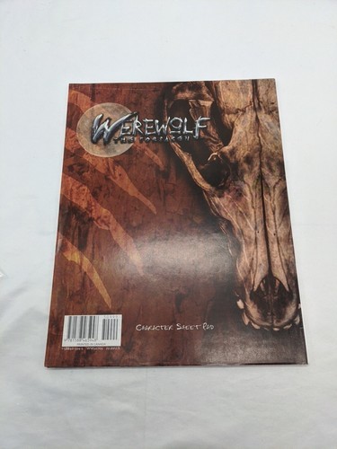Werewolf The Forsaken Character Sheet Pad - $10.69