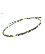 Genuine Turquoise Bead 925 Silver Necklace Jewelry Women Handmade USA SE... - £13.95 GBP