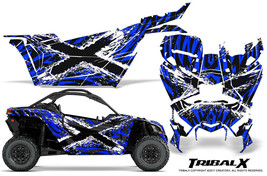 CAN-AM Brp Maverick X3 Creatorx Graphics Kit Decals Tribalx Cm White Blue - £340.13 GBP